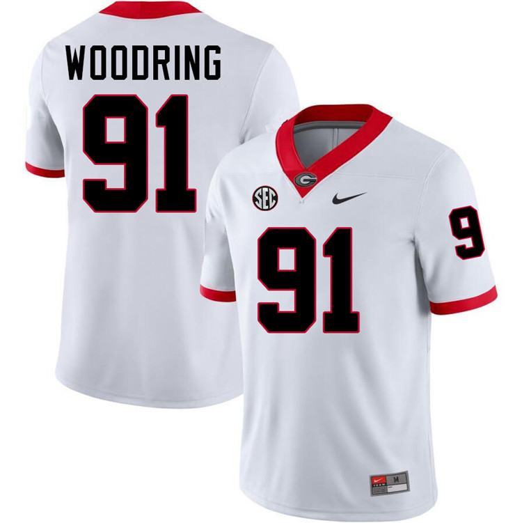 Peyton Woodring Georgia Jersey,University Of Georgia Bulldogs Football Jersey,Uniforms,Gears-White